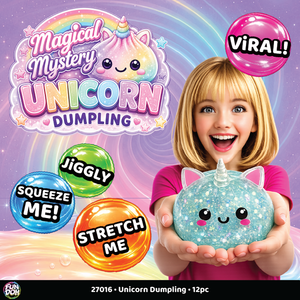 Large Unicorn Mystery Dumpling Squishy Toy