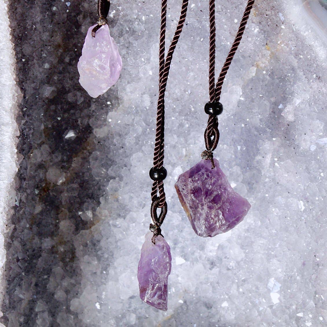 Amethyst Raw Necklace (Crystals & Stones)
