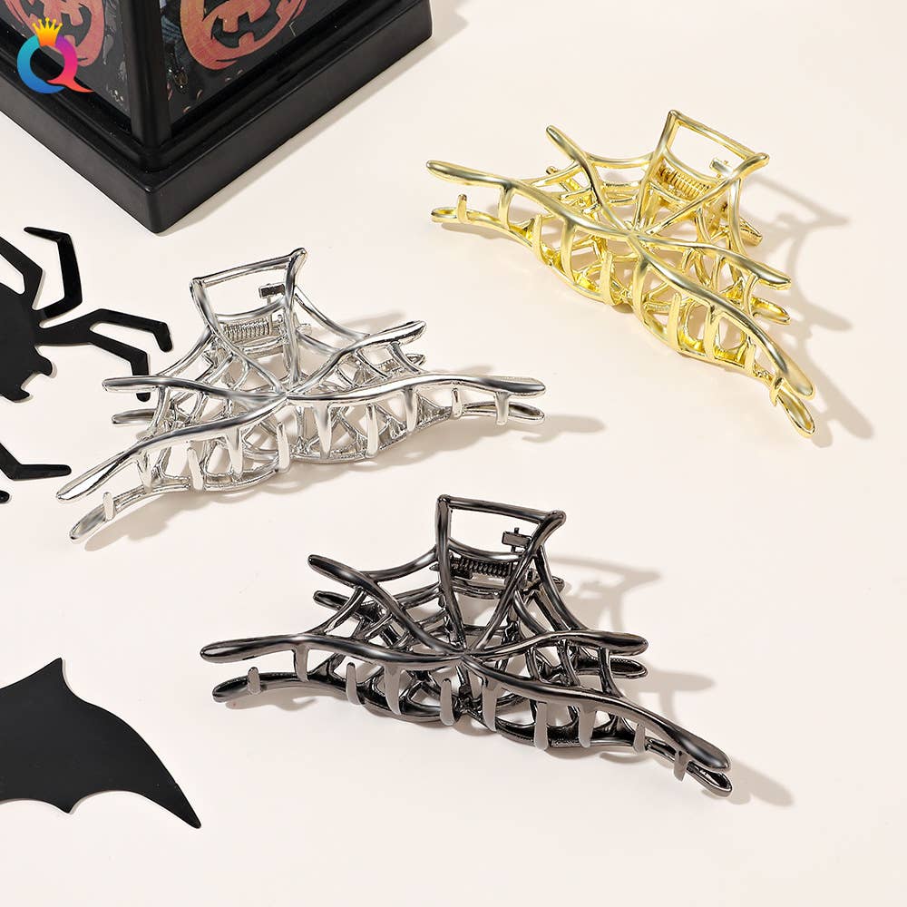 Halloween Hair Clip Metal Spider Hair Clip claw