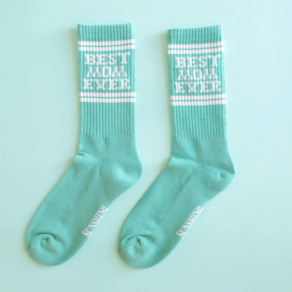 Best Mom Ever Ribbed Socks