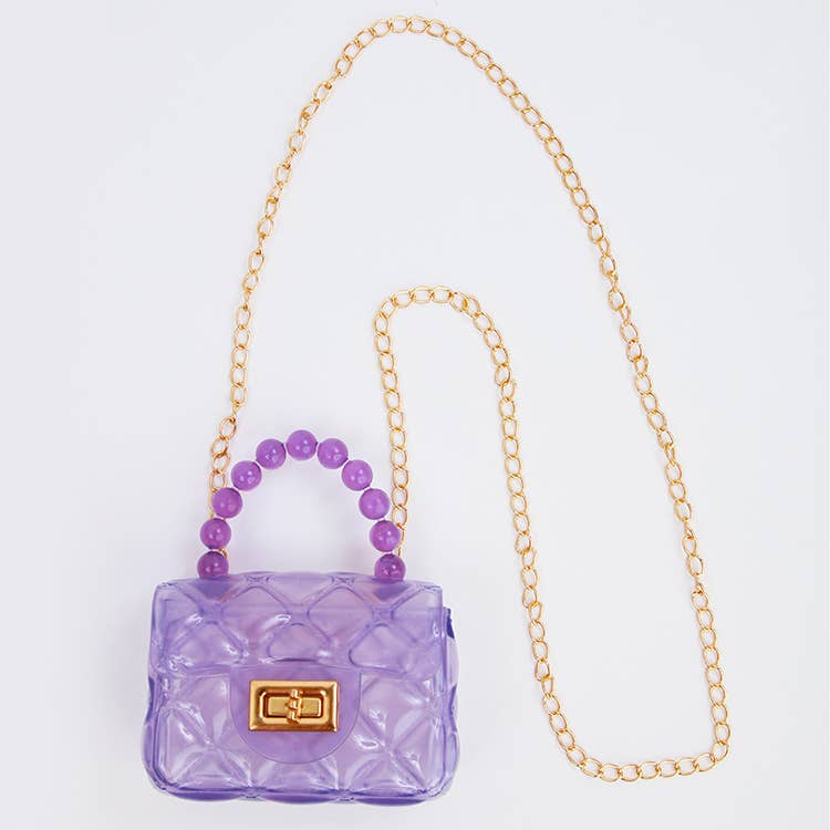 Clear Jelly Purse: Orange