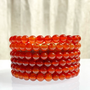 Carnelian Crystal Healing Stretch Bracelet 6mm, 7.5 inch