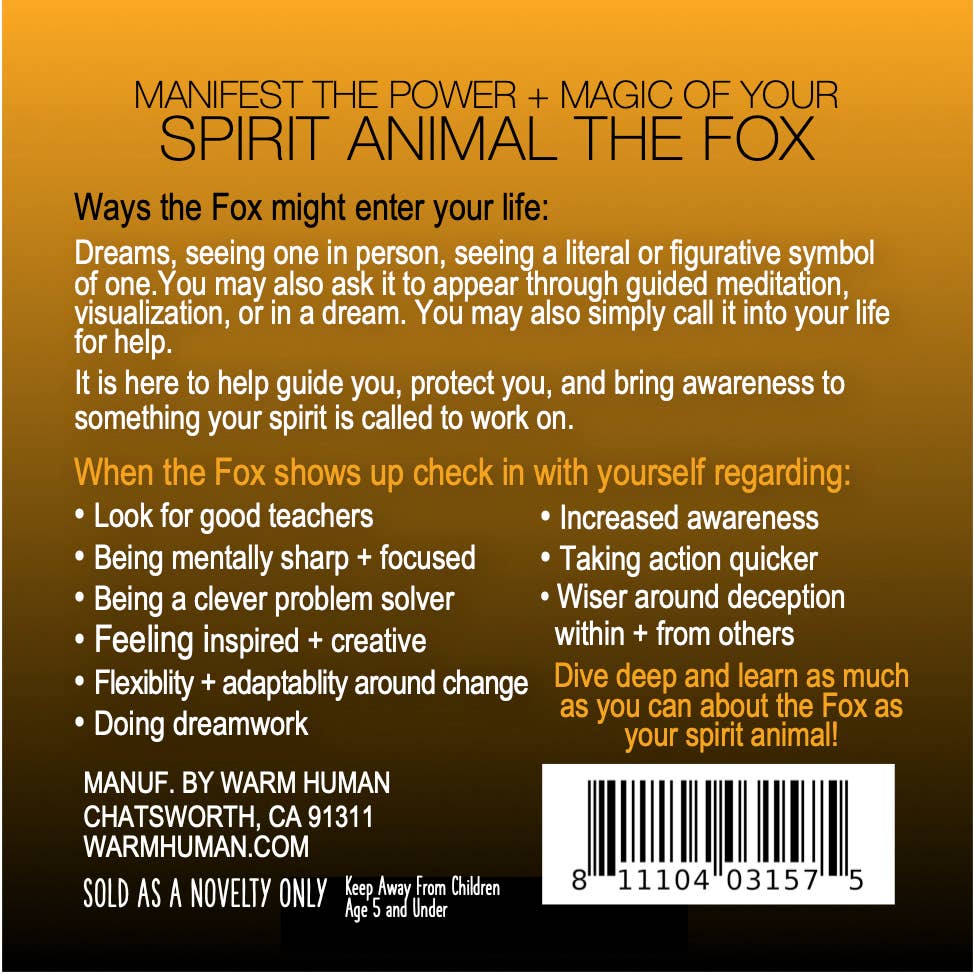 MANIFEST THE POWER + MAGIC OF YOUR SPIRIT ANIMAL THE FOX