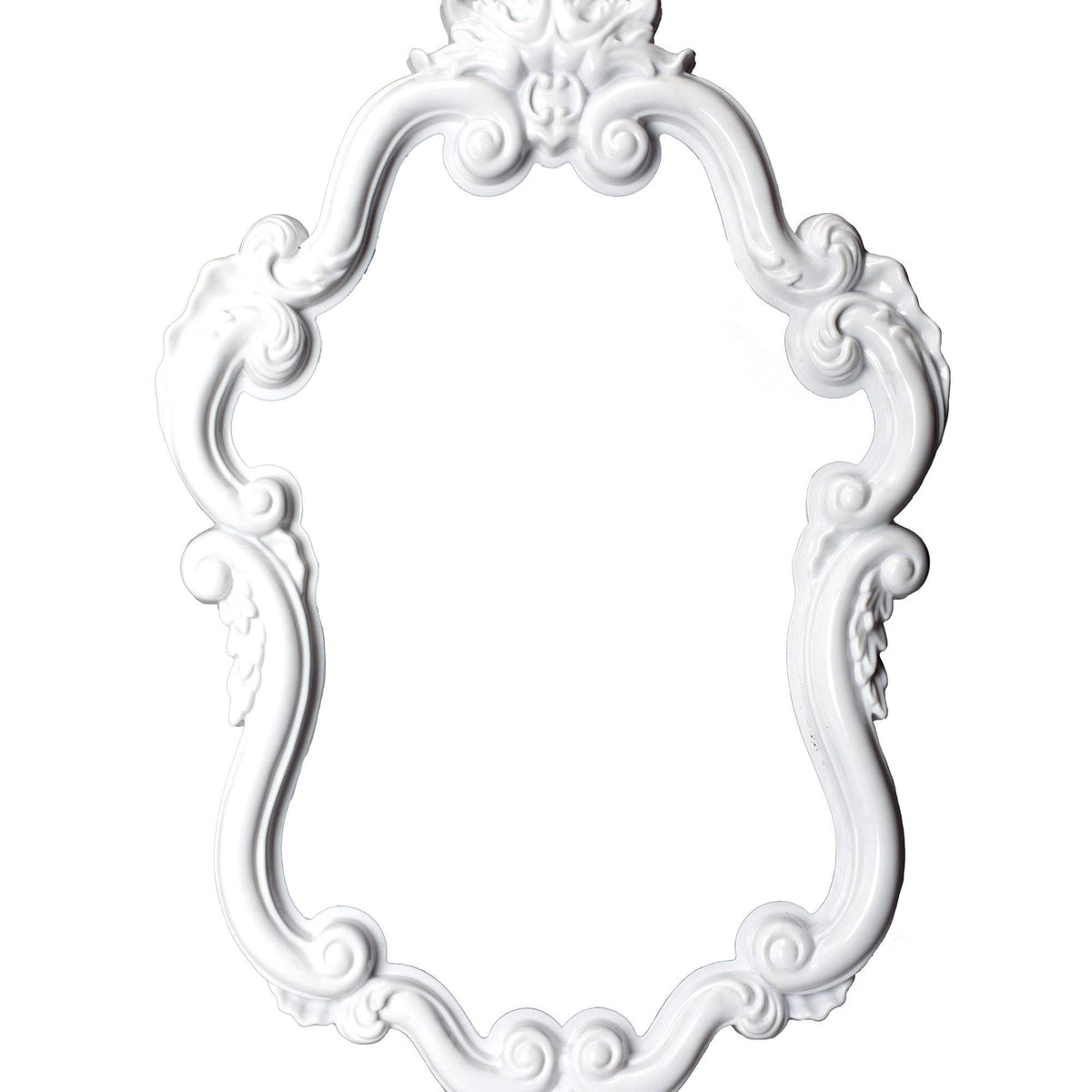 Decorative Plastic Photo Frame Set - White: White