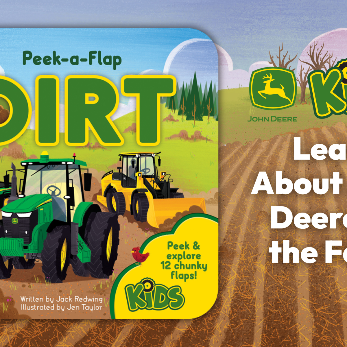 John Deere Kids Dirt Lift a Flap Board Book