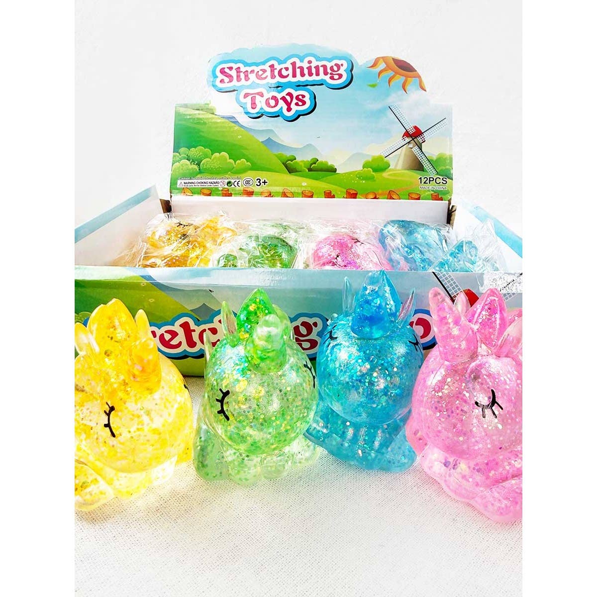 Glitter Unicorn Squishy Toy: MIX COLOR / ONE(12)