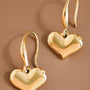 18K Gold Plated Waterproof Stainless Steel Drop Heart Earrings