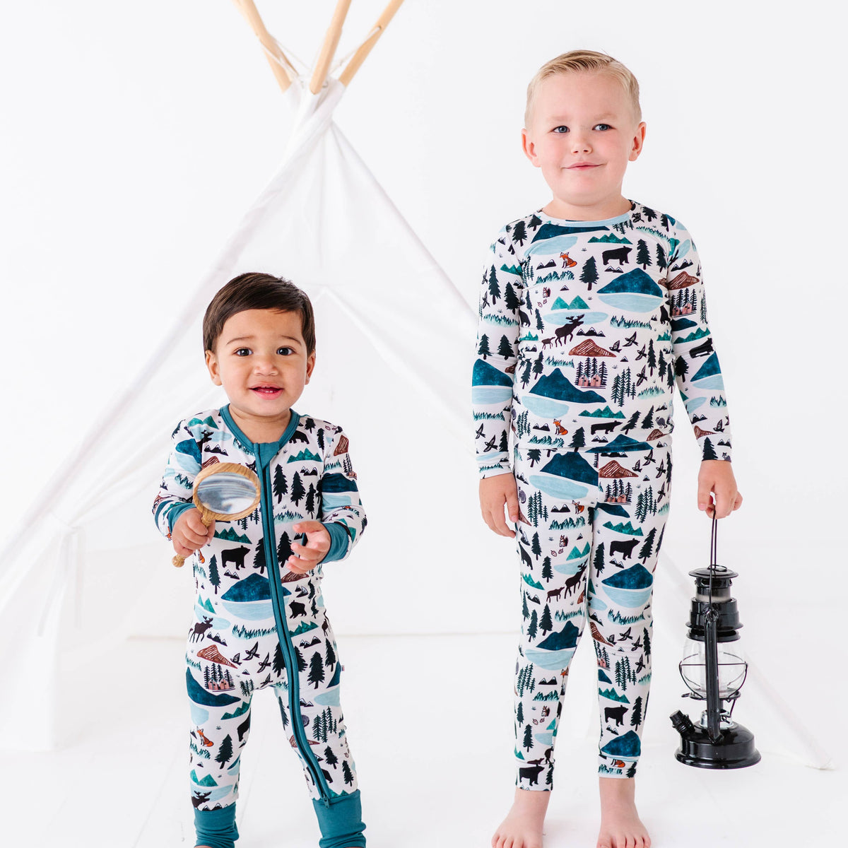 Kids Bamboo Pajamas - Into The Wild Mountain : 3
