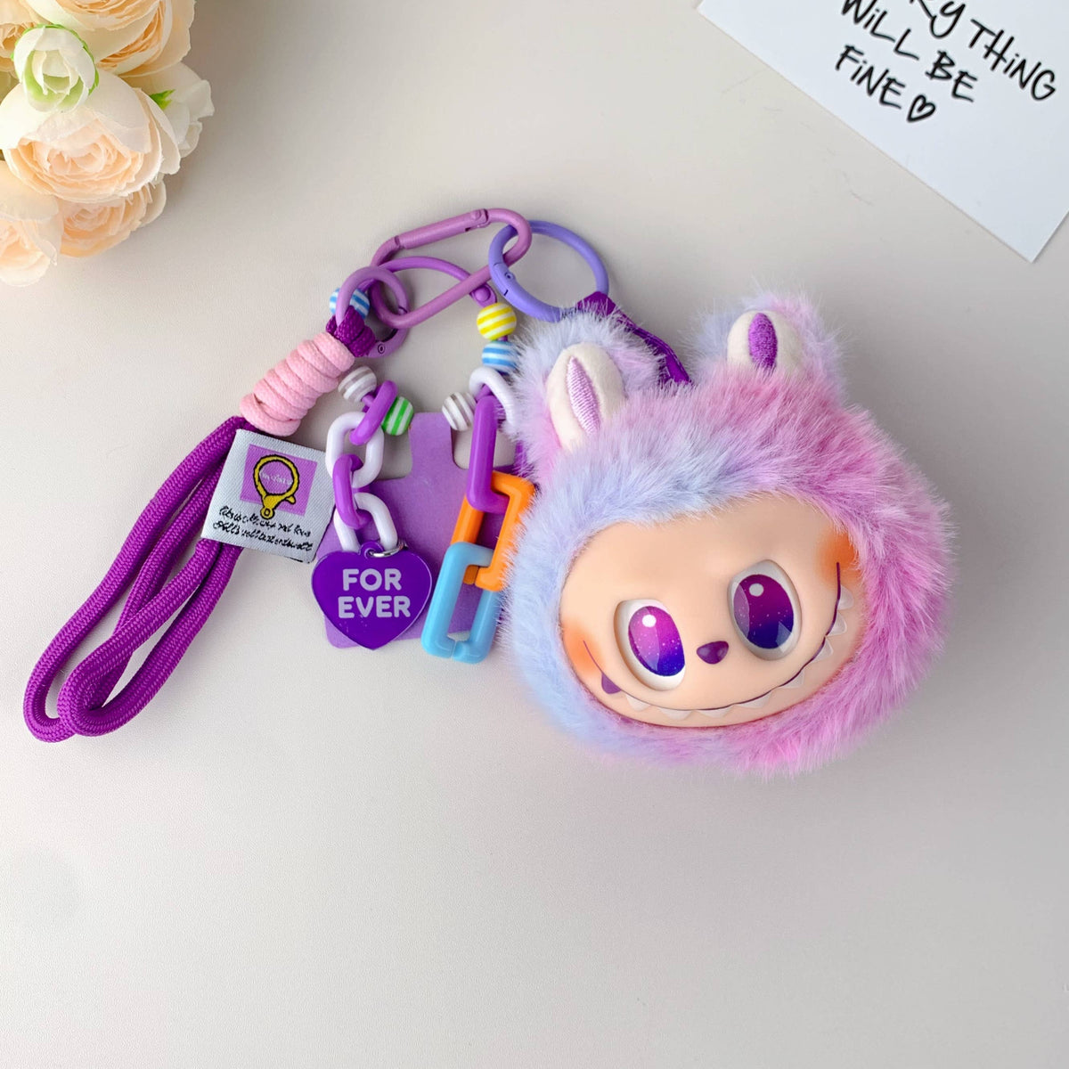 Labubu Inspired Cute Plush Keychain– Bag Charm