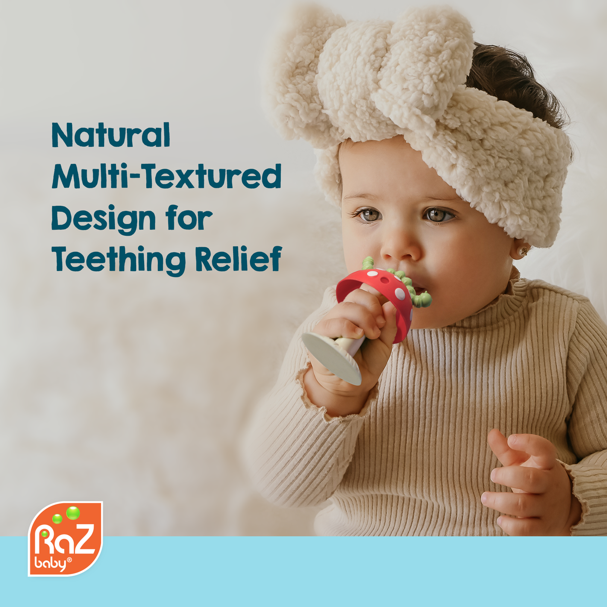 Chompy Grip Teether: Red