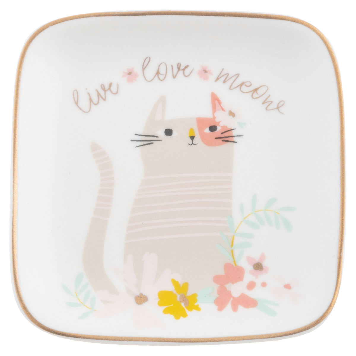 Flora Square Trinket Tray: Large / Mushroom