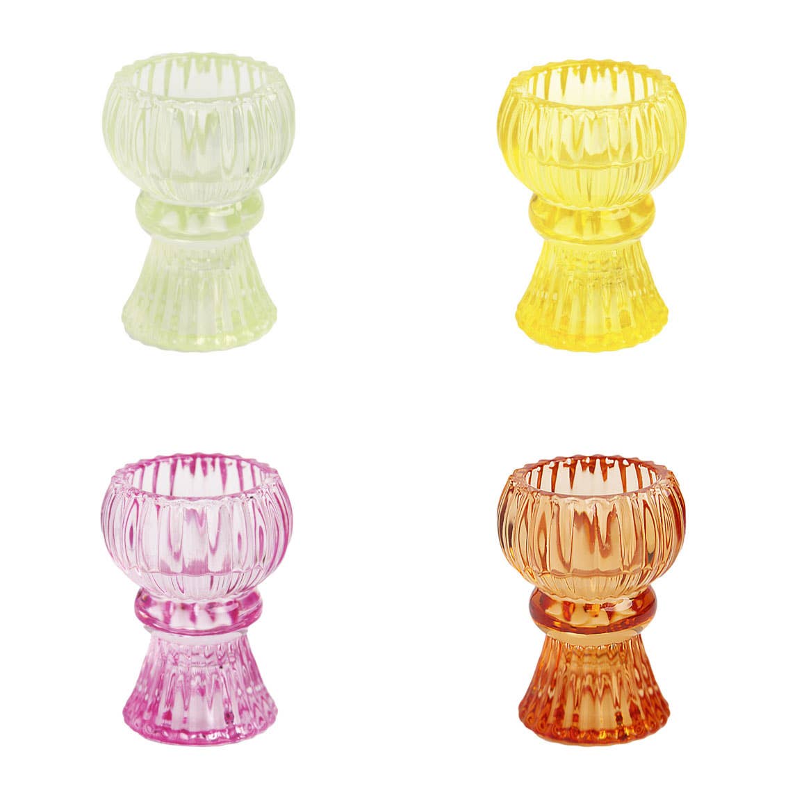 Small Glass Candle Holder