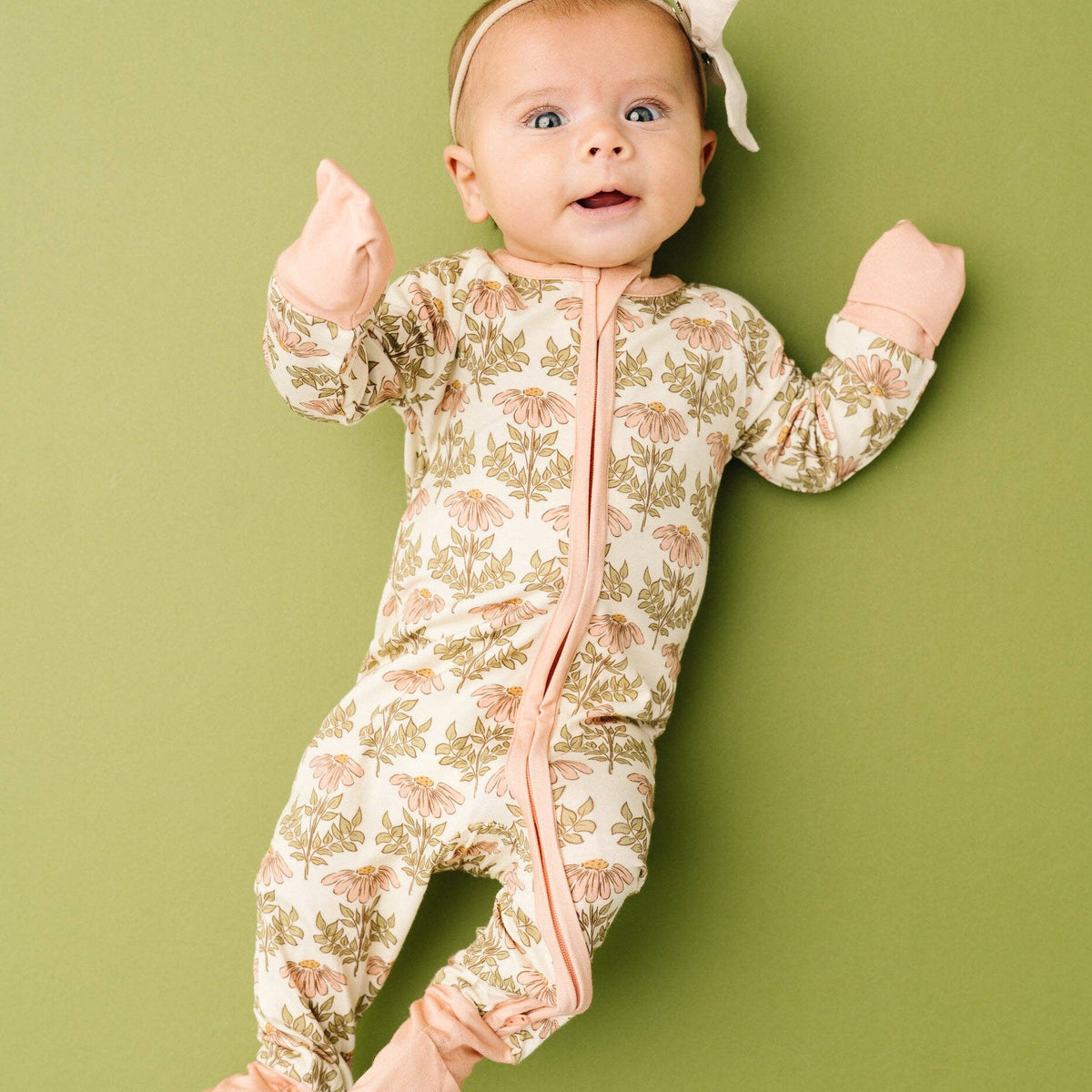 Timeless Petals Bamboo Sleeper: 3-6M
