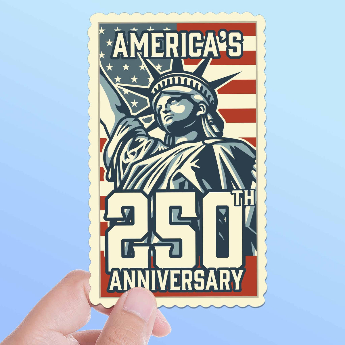 America's 250th Anniversary Stamp Sticker -  USA 2026 Decals