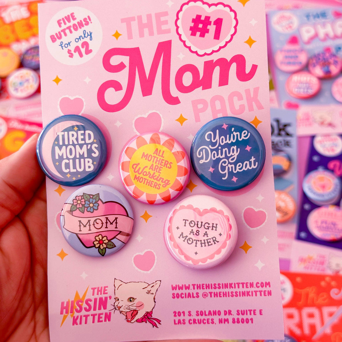 The #1 Mom Pack pins