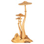 Triple Wooden Mushroom