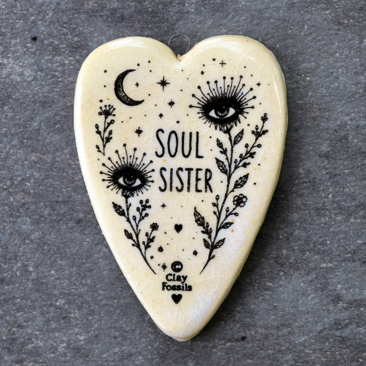 Soul Sister Eyeflowers, handmade USA, boxed gift, clay