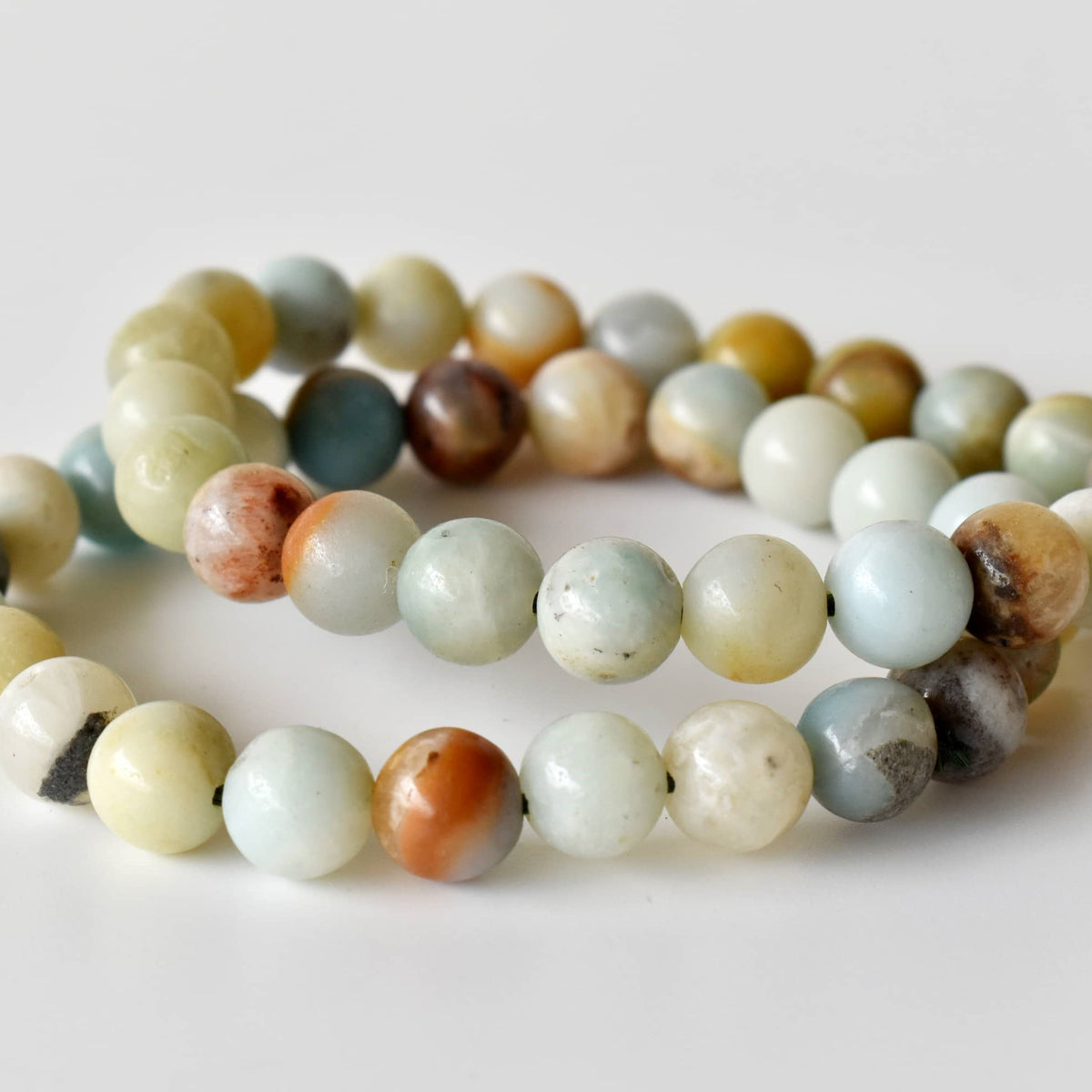 Healing Bracelet | Multi Amazonite | Gemstone Bracelet: 6mm - Candle Queen Candles