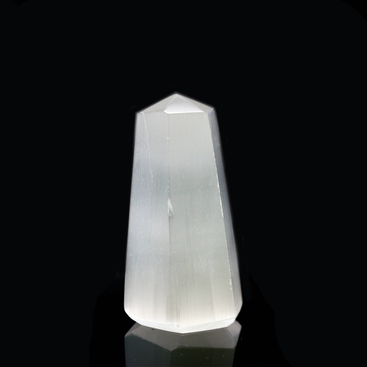 Selenite Crystal Hexagonal Tower (2 in.)