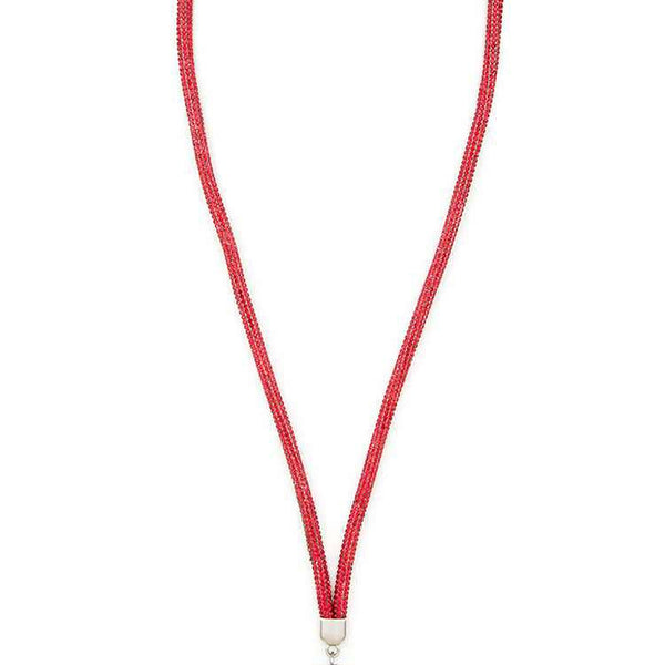 Rhinestone Sparkle Landyard: Red