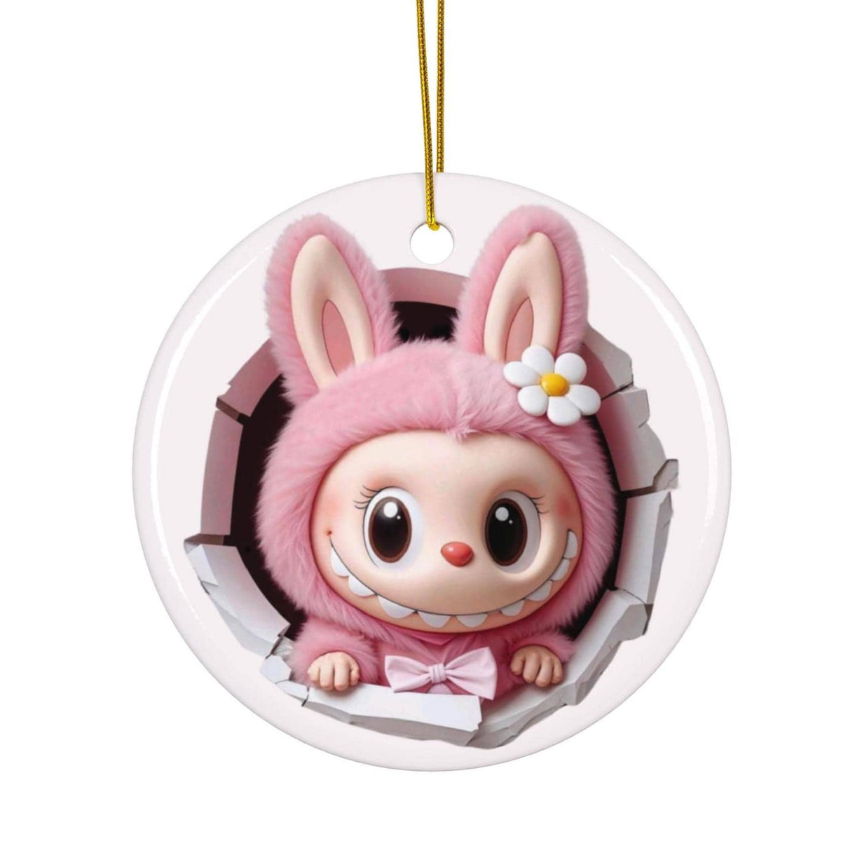 Labubu Xmas Tree Ornament, Christmas Labubu Monster Decor