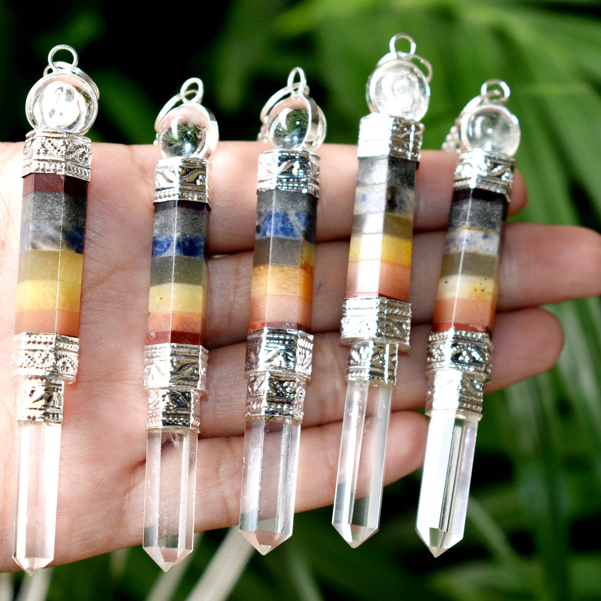 Dowsing Pendulum | Chakra Pendulum | Faceted Pendulums: Faceted - Candle Queen Candles