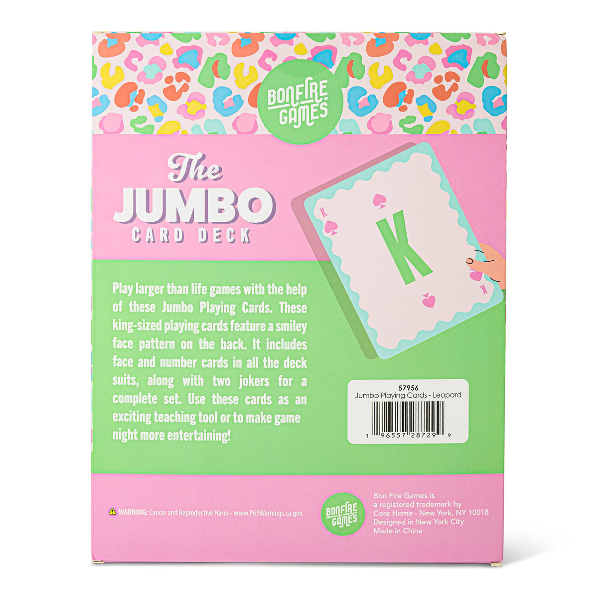 Jumbo Playing Cards - Leopard