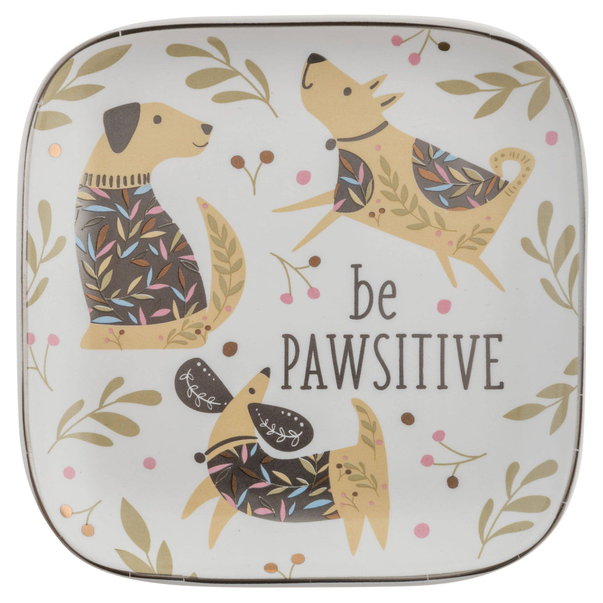 Flora Square Trinket Tray: Large / Mushroom