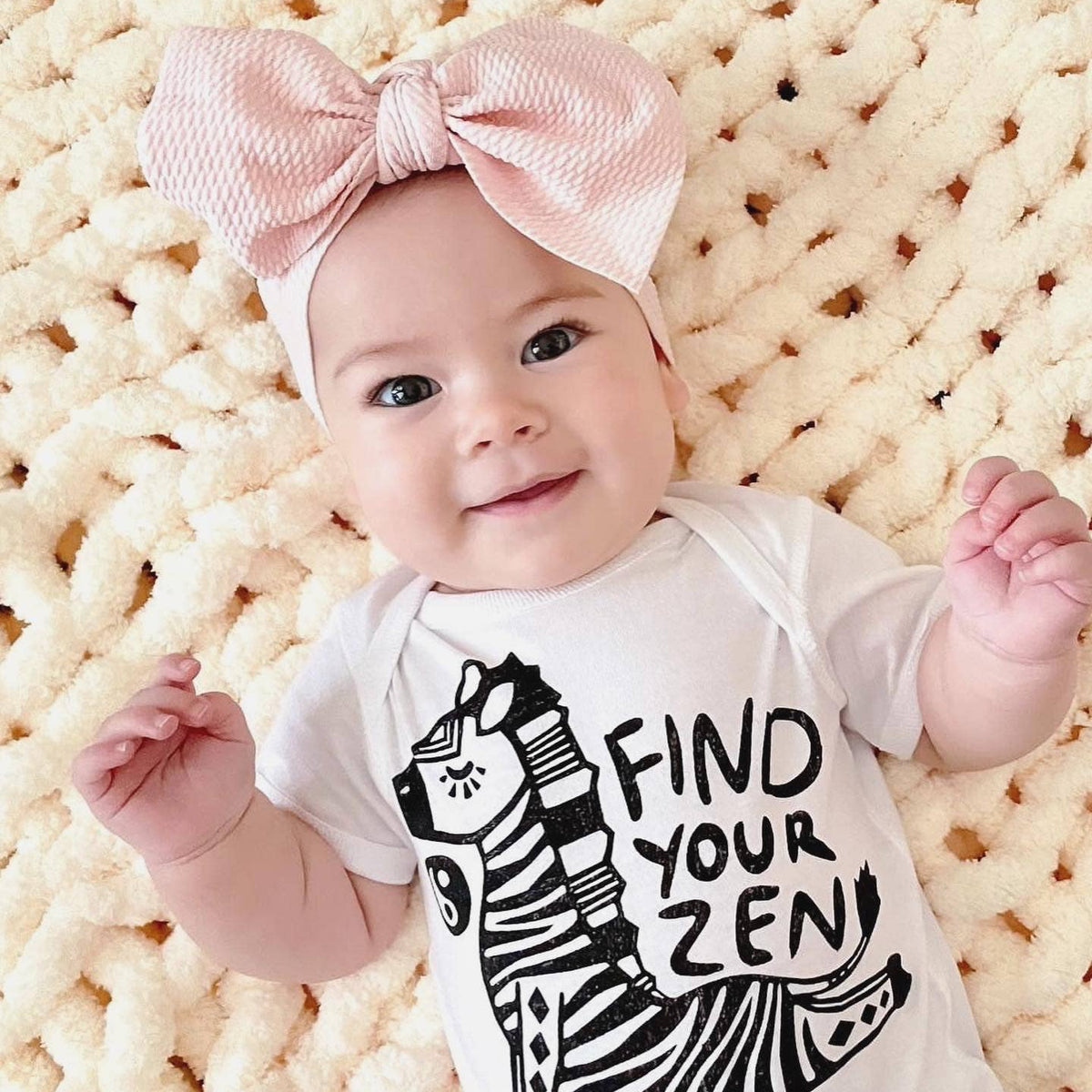 Zen Zebra Baby Onesie