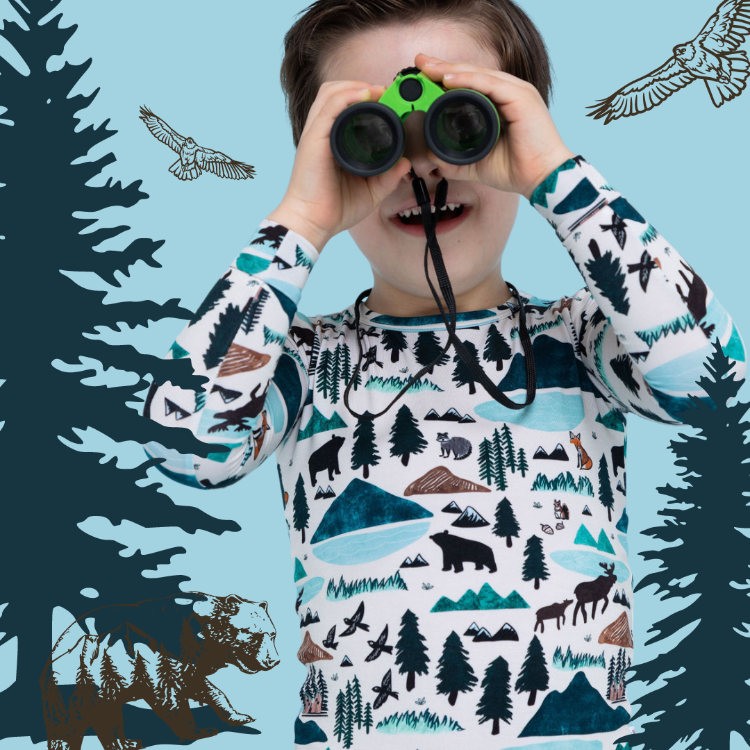 Kids Bamboo Pajamas - Into The Wild Mountain : 3