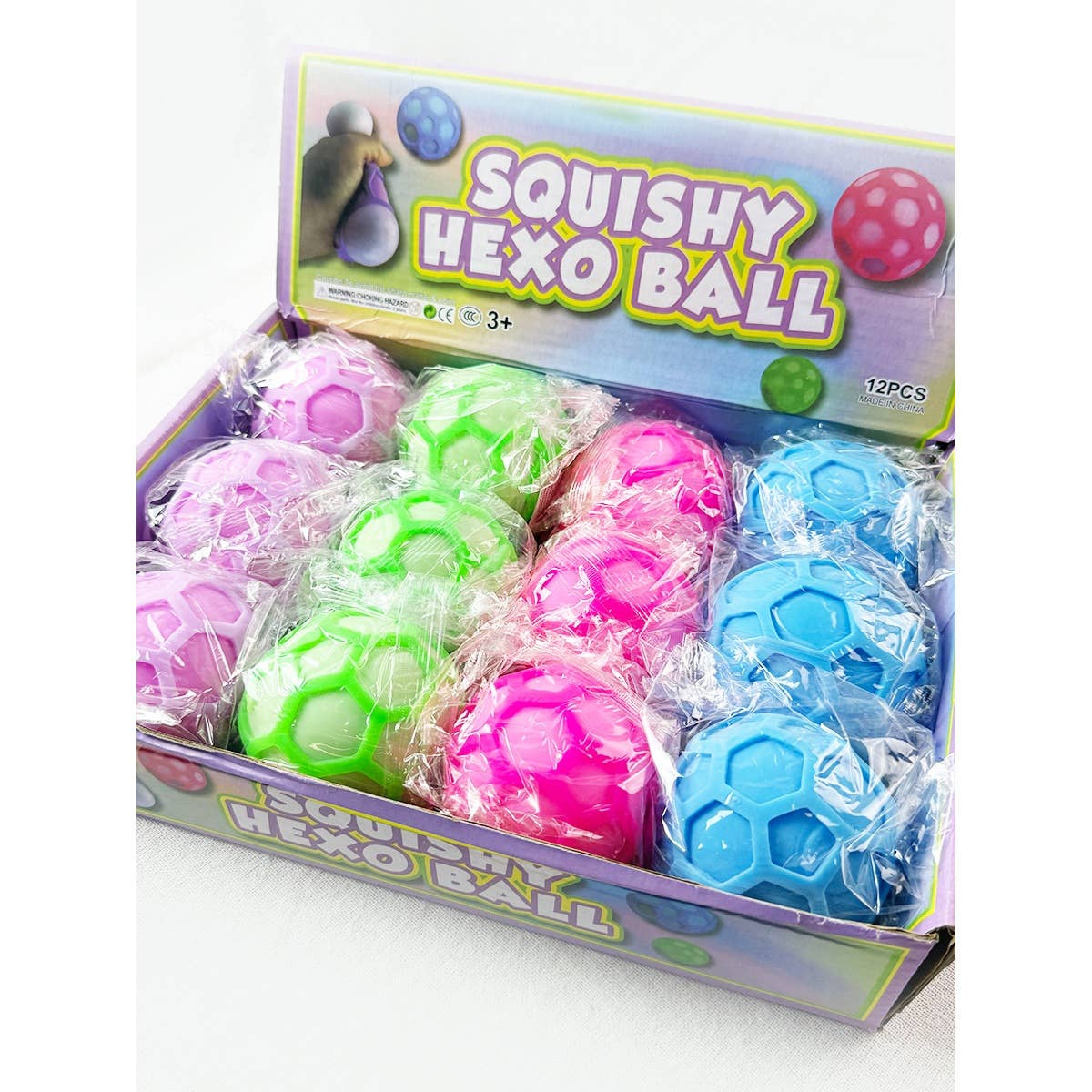 Hexaball Stress Squishy Toy: MIX COLOR / ONE(12)