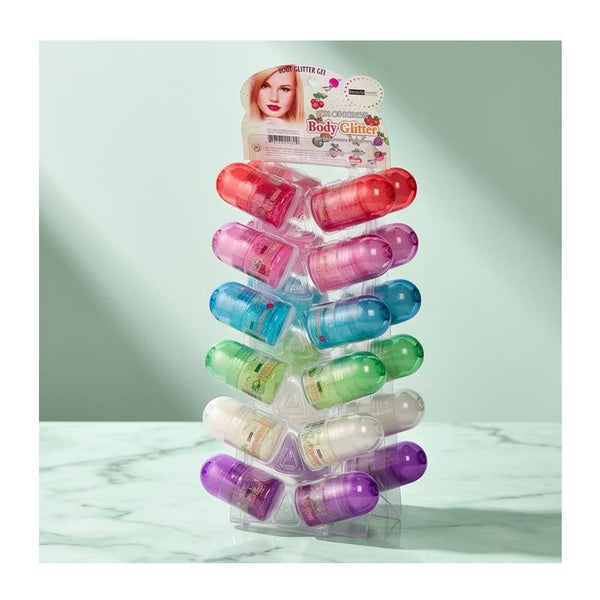 Beauty Treats 2203D Large Roll-on Body Glitter Gel - 24pc