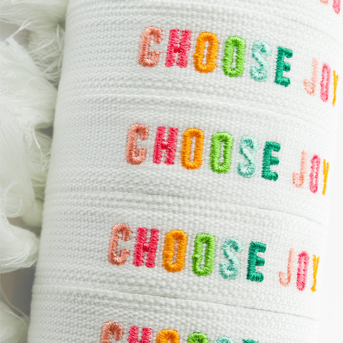 Colorful Embroidered Bracelets: Blush | Be Kind
