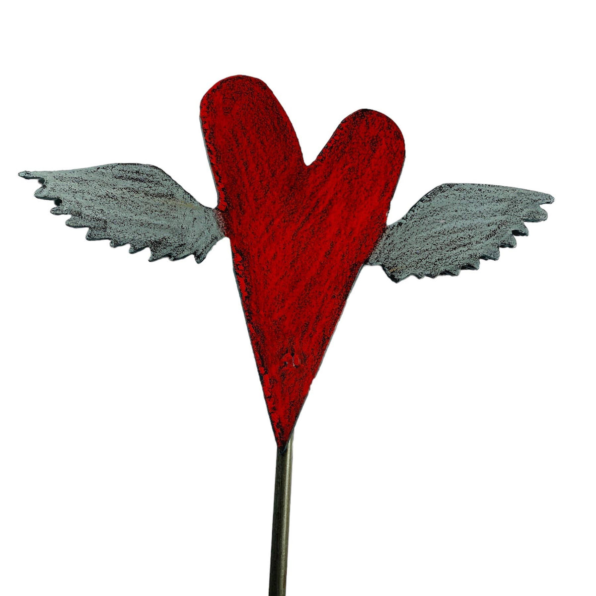 Heart Plant Stake whimsical garden hippie gypsy teen peace