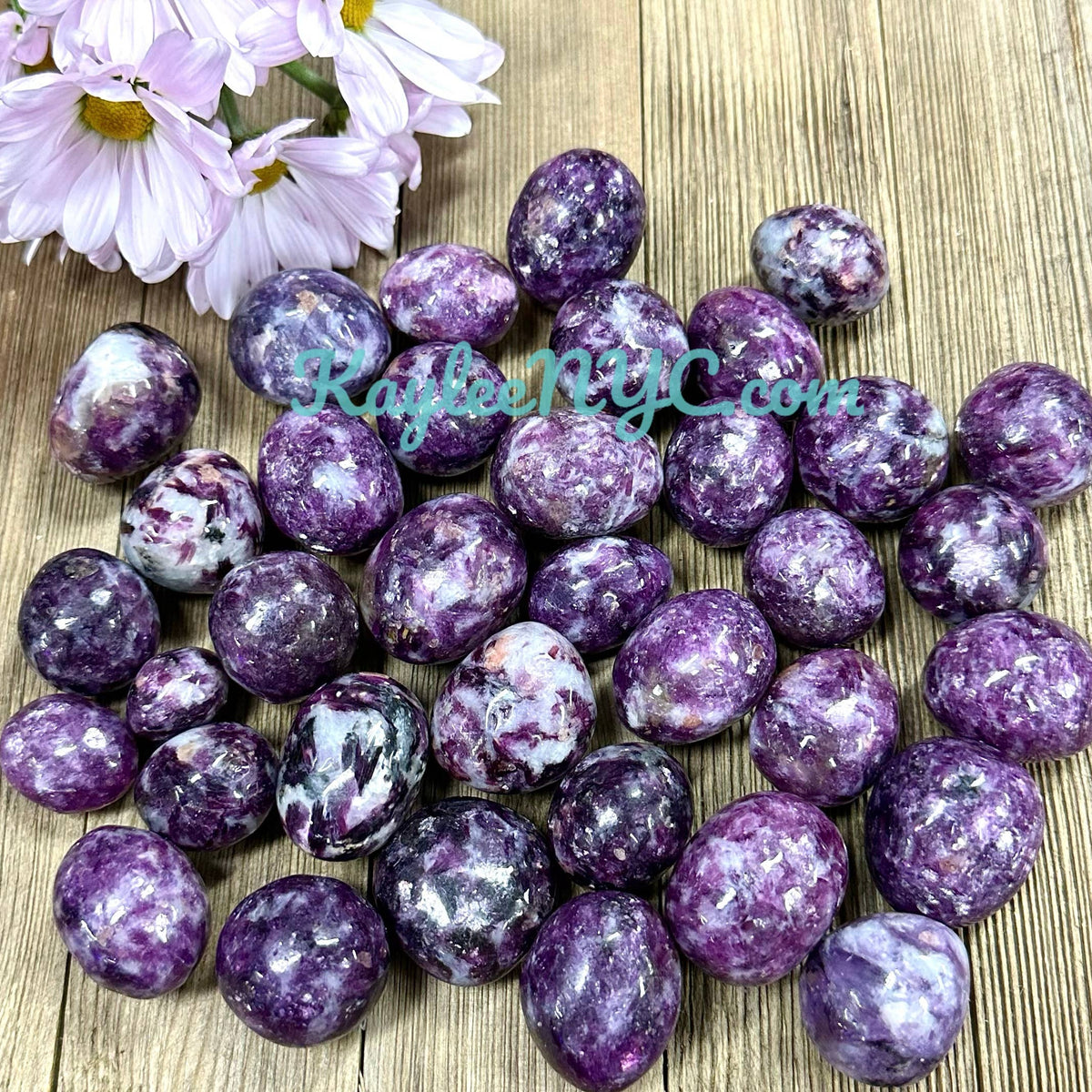 2 Lbs Natural Lepidolite Mica Tumble Healing Energy