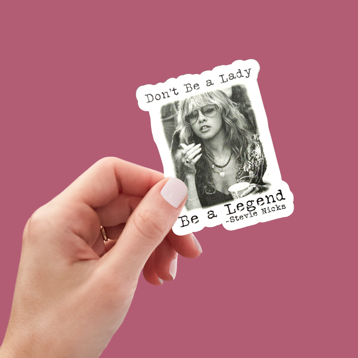 Don't Be a Lady Sticker