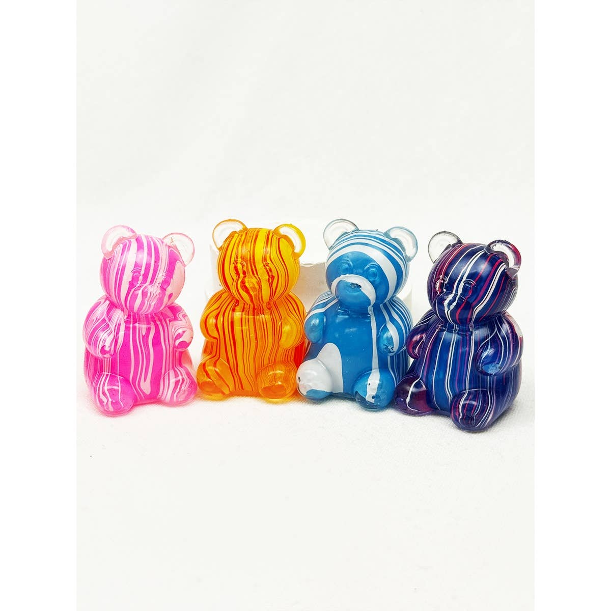 Marbled Gummy Bear Squishy Toy: MIX COLOR / ONE(12)