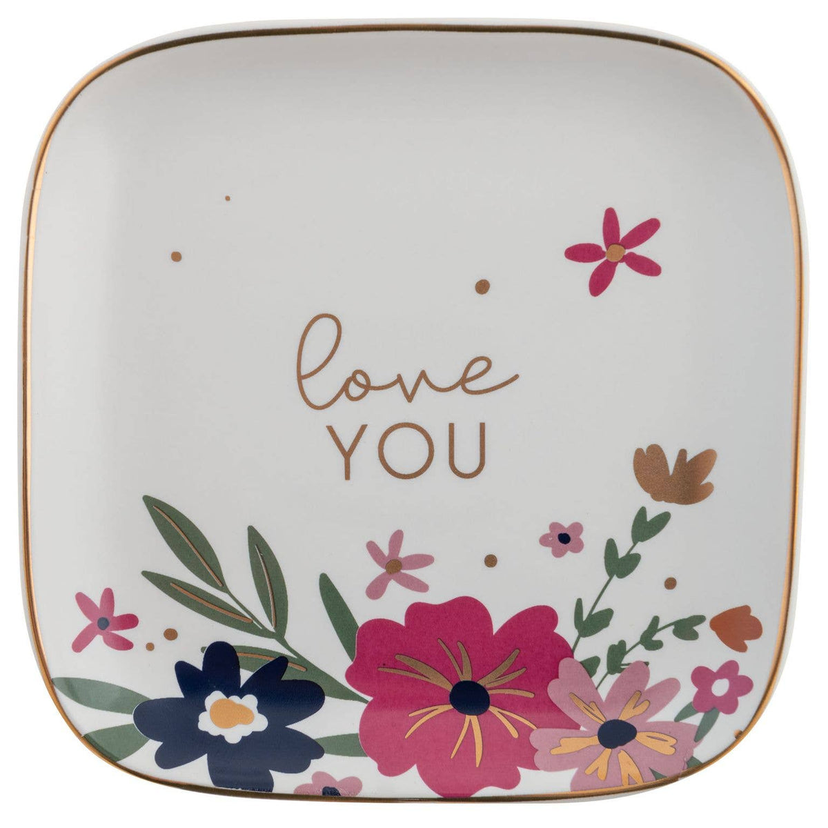 Flora Square Trinket Tray: Large / Sloth