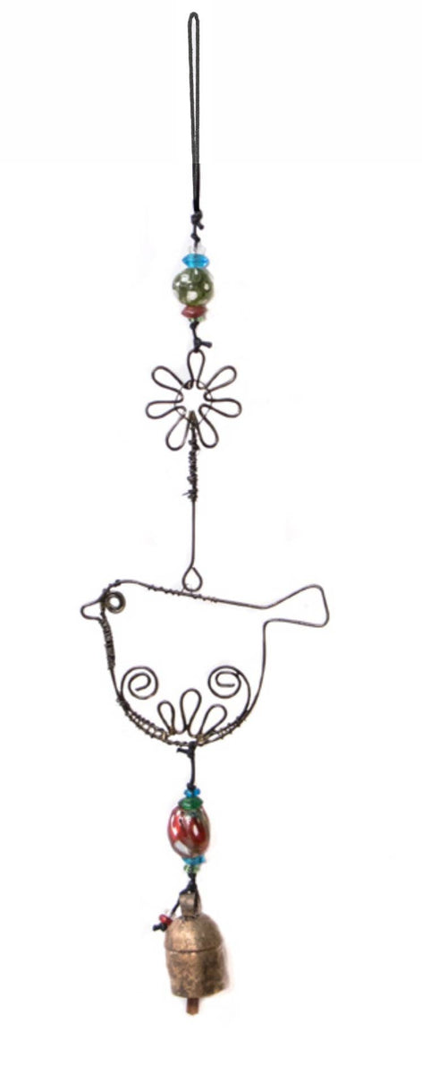 Wire Birdie: Beads & Bell
