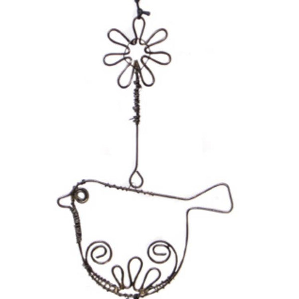 Wire Birdie: Beads & Bell