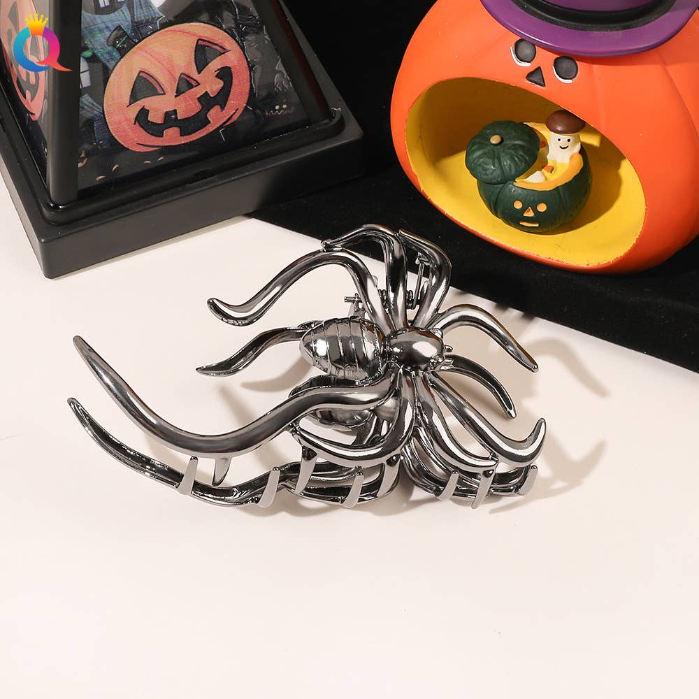 Halloween Hair Clip Metal Spider Hair Clip claw