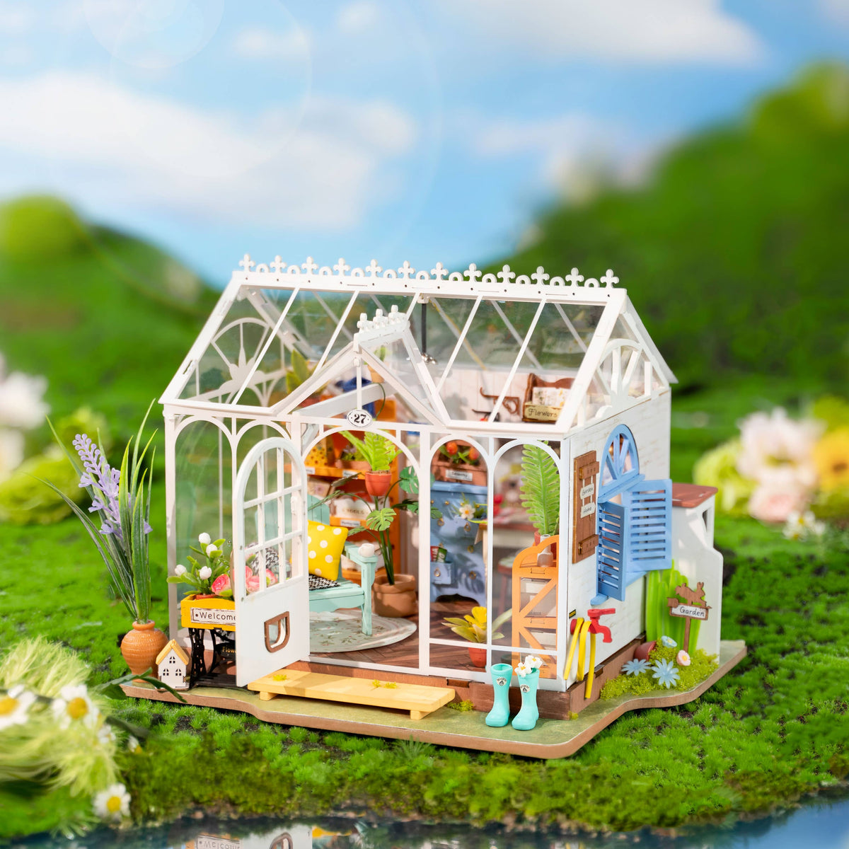 DIY Miniature House Kit: Dreamy Garden House