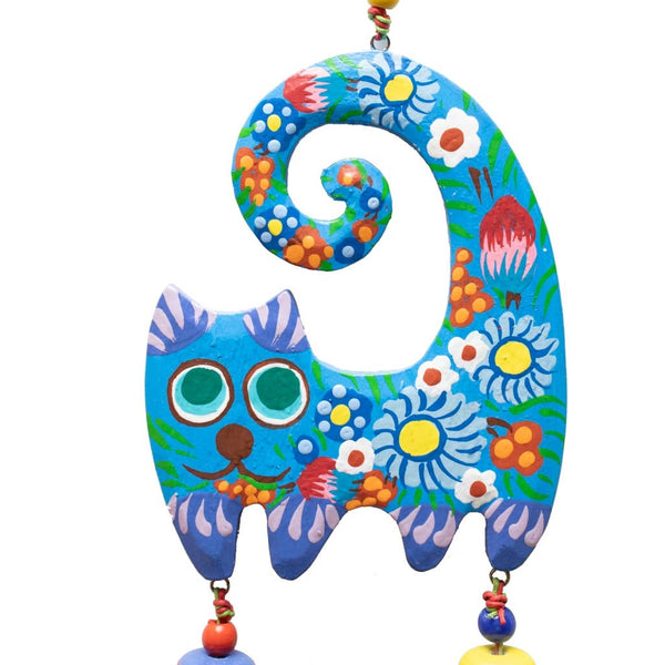 A Cat Bloom (Hand Painted!) Beads & Bells