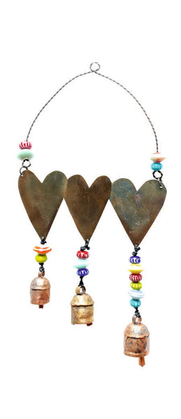 The Three Curvy Hearts/Beads & Bells