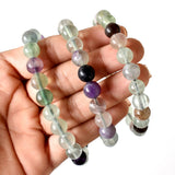 Healing Bracelet | Multi Fluorite | Gemstone Bracelet: 8mm - Candle Queen Candles