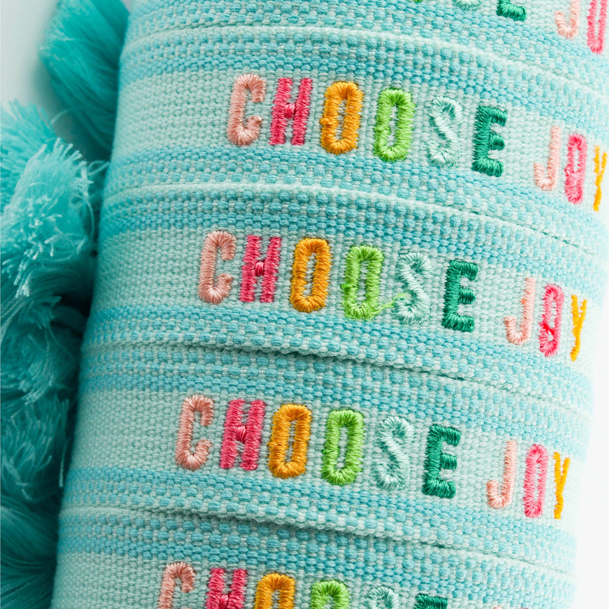 Colorful Embroidered Bracelets: Blush | Be Kind