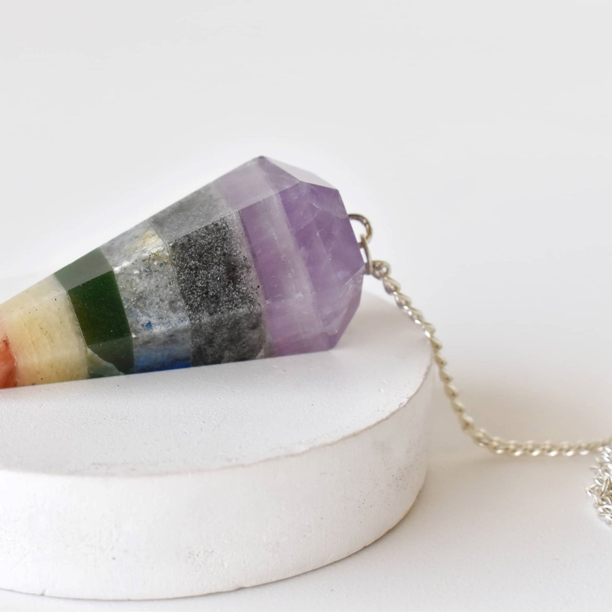 Dowsing Pendulum | Chakra Pendulum | Faceted Pendulums: Faceted - Candle Queen Candles