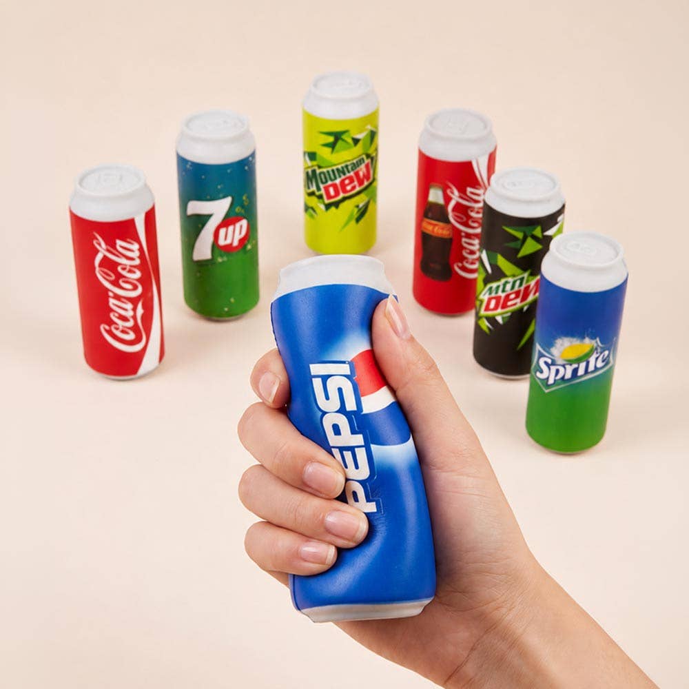 12PCS - Soda Can Squeeze Squishy Stress Relief Toy Set