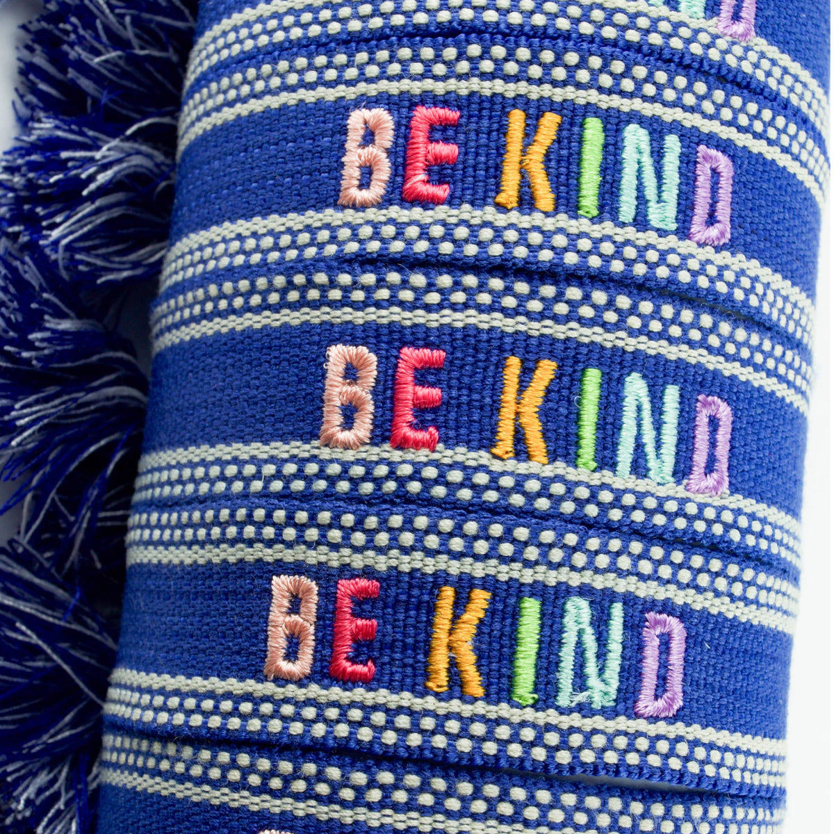 Colorful Embroidered Bracelets: Blush | Be Kind