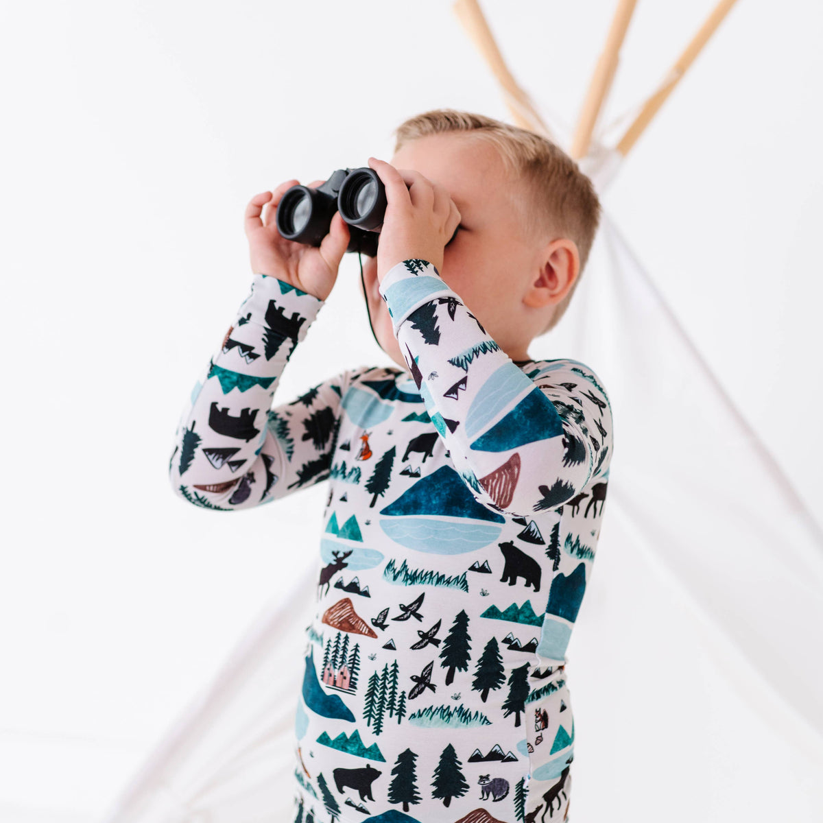Kids Bamboo Pajamas - Into The Wild Mountain : 2